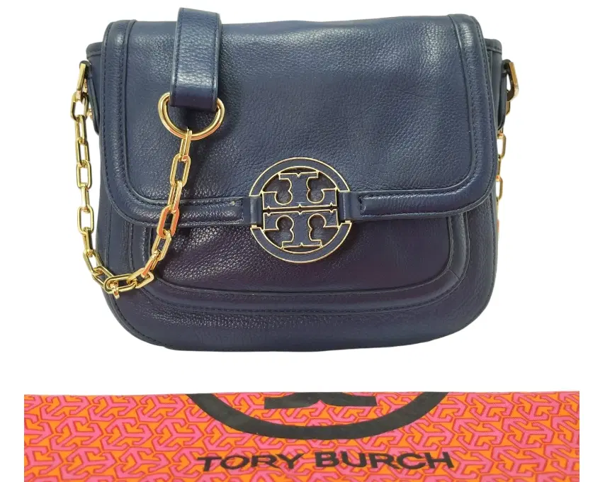 Tory Burch Blue Leather Crossbody Bag