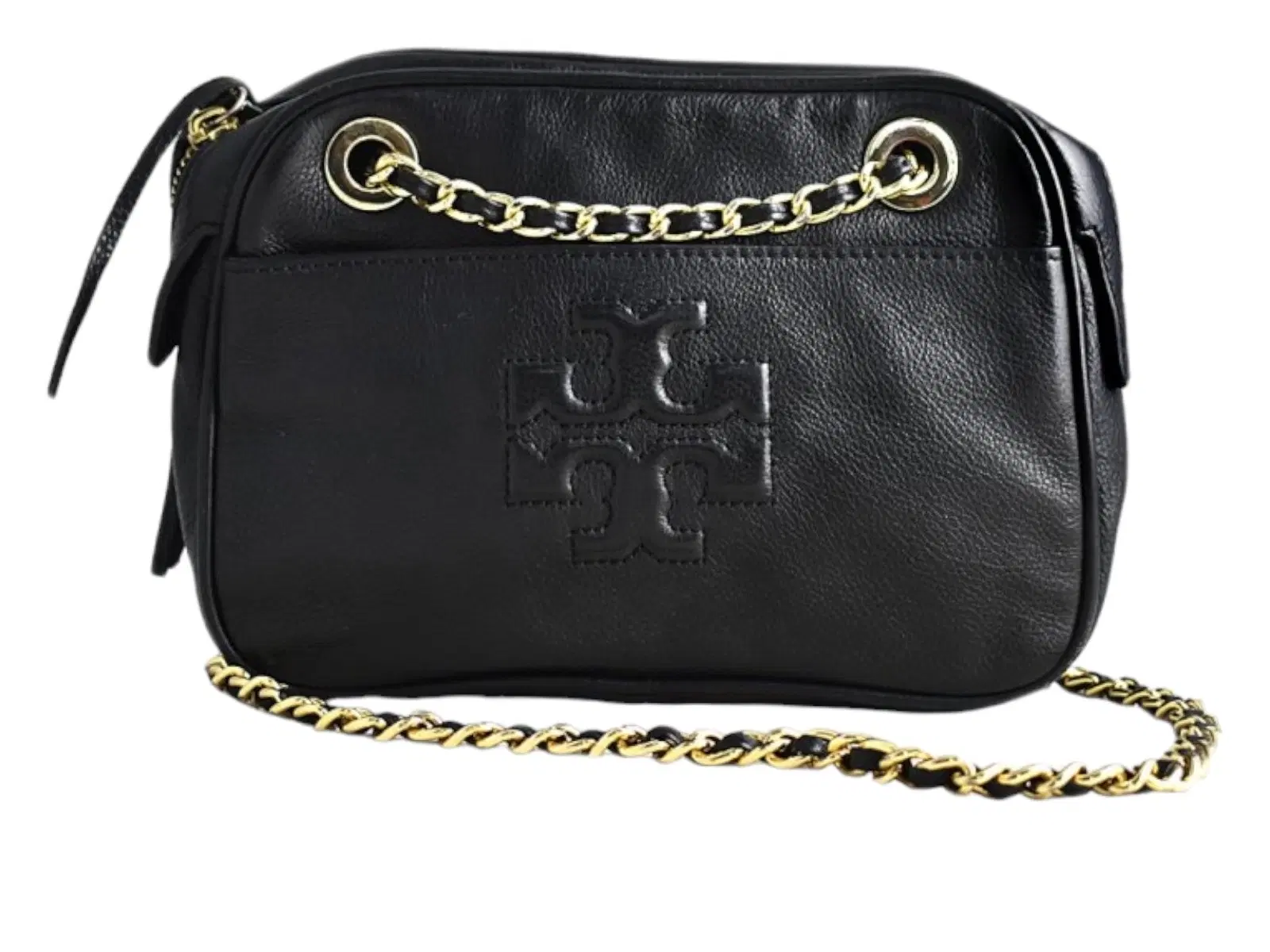 Tory Burch Black Leather Thea Shoulder Bag