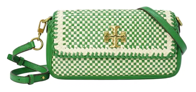 Tory Burch Small Kira Woven Leather Shoulder Bag-Hover-Image