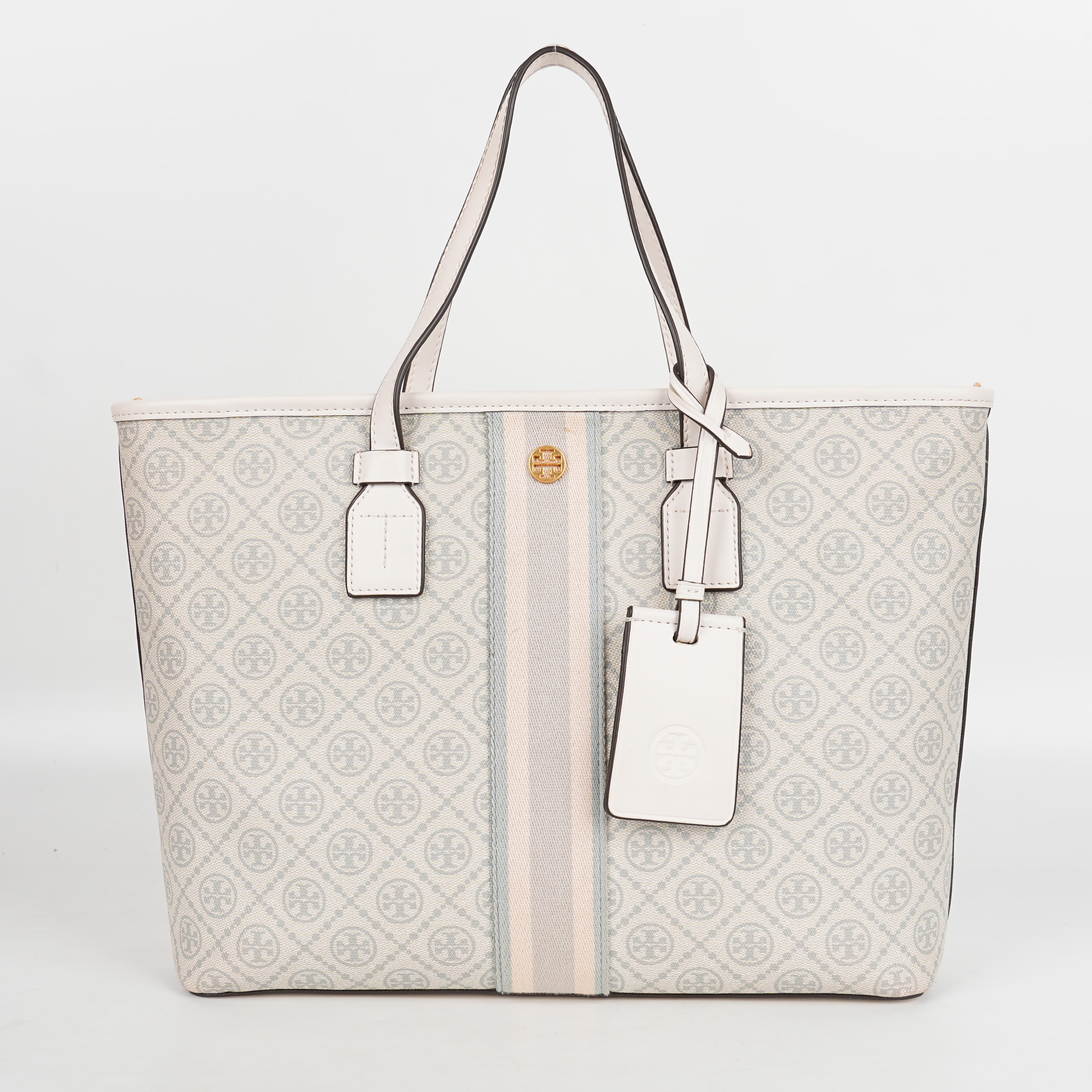 Tory Burch T Monogram Coated Canvas Tote