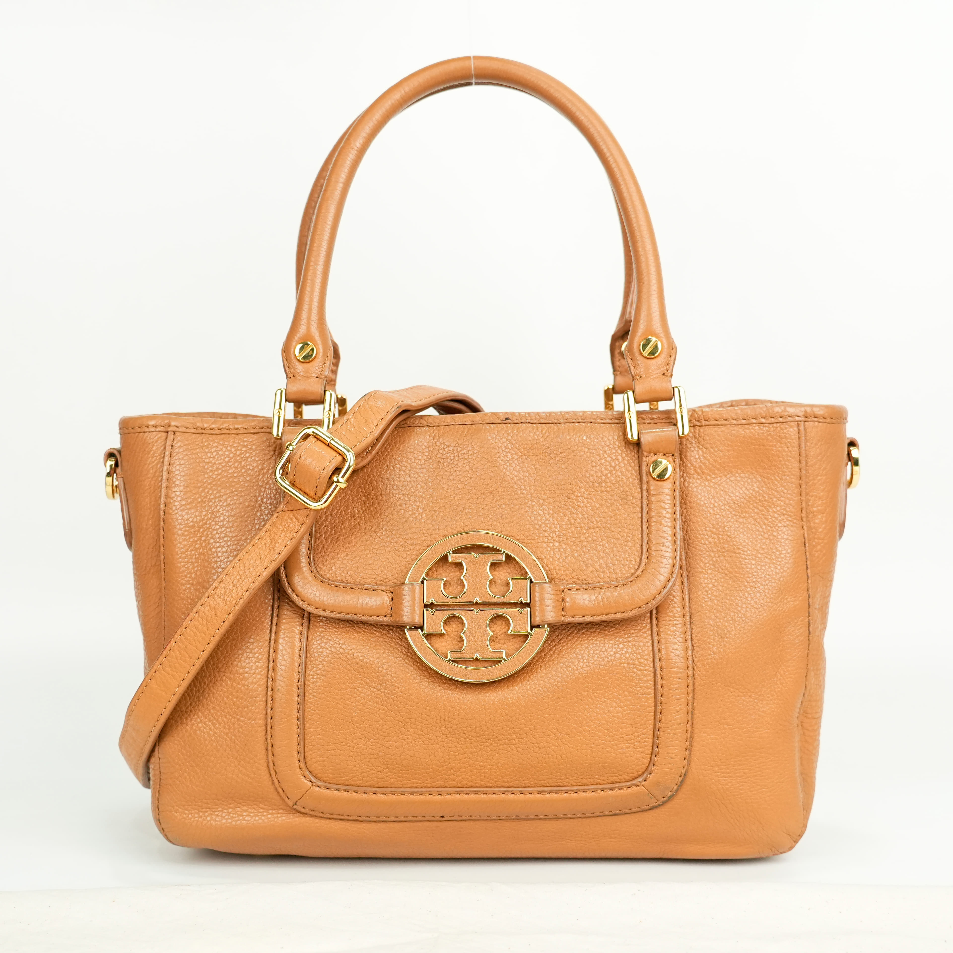 Tory Burch Amanda Beige Leather Tote