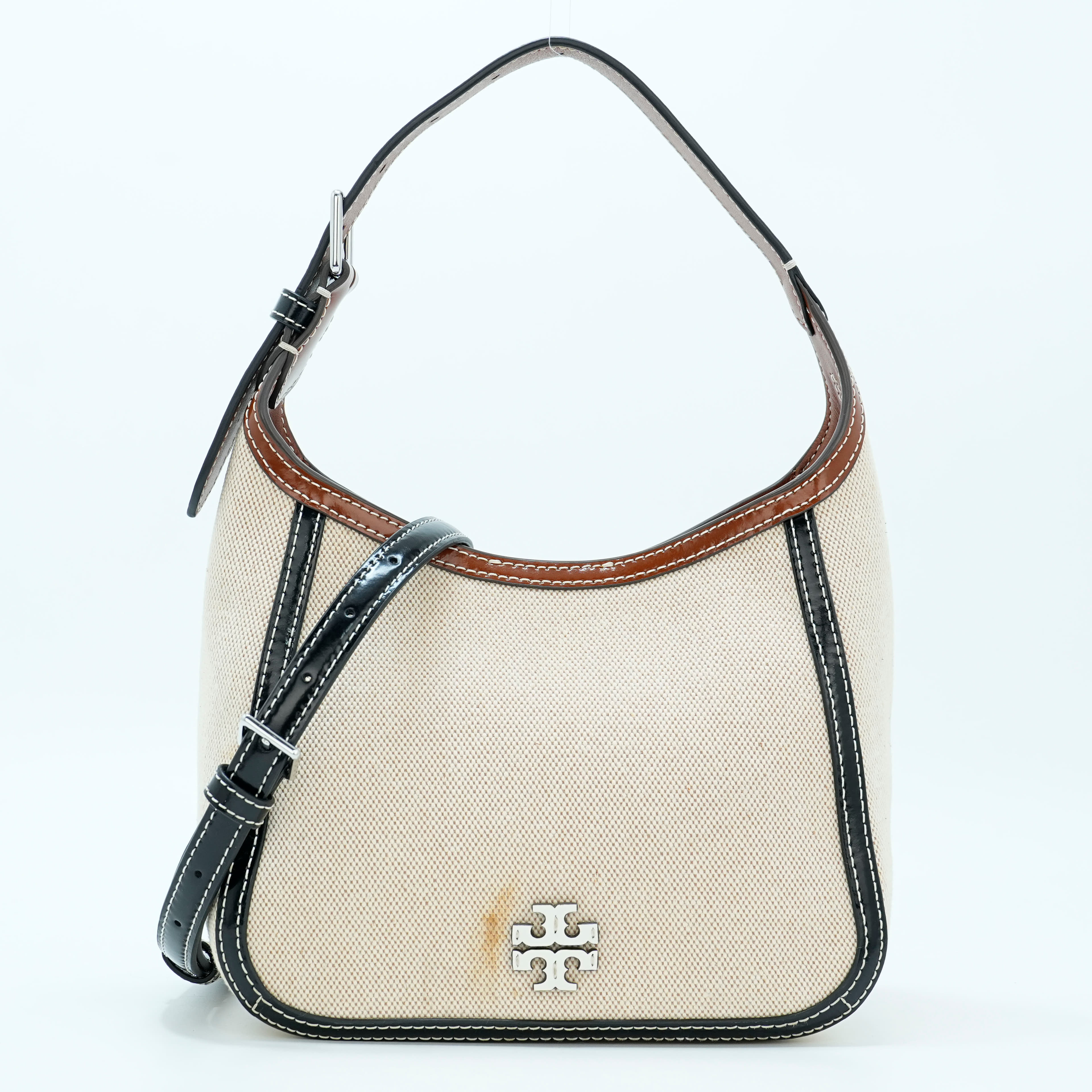 Tory Burch Thea Canvas Small Bucket Bag