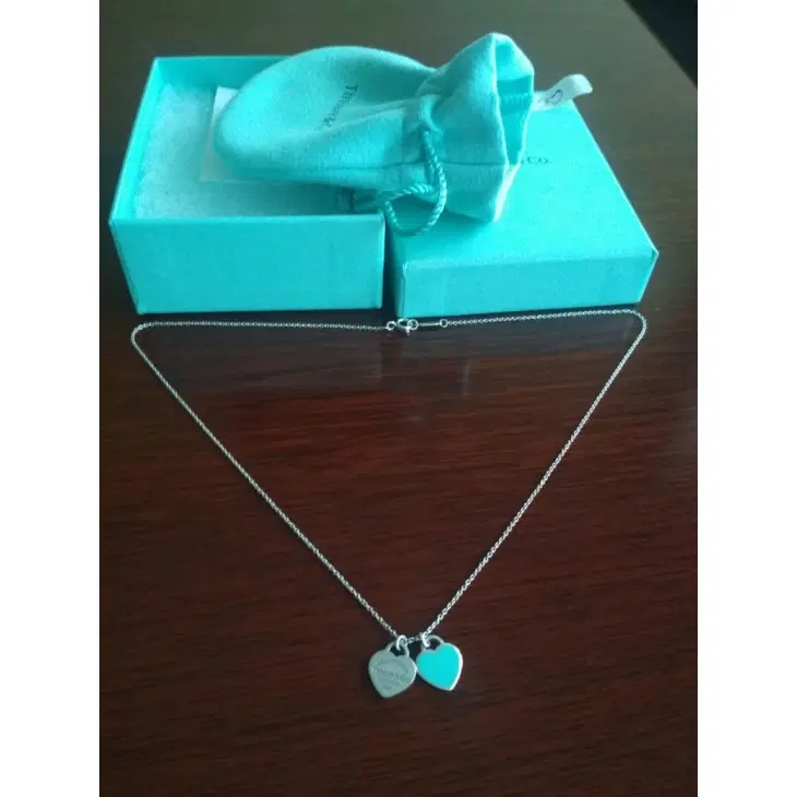 Tiffany & Co. Mini Double Heart Sterling Silver Pendant-Hover-Image