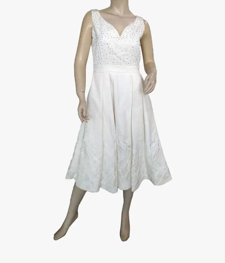 Ted Baker White Crystal Dress-Hover-Image