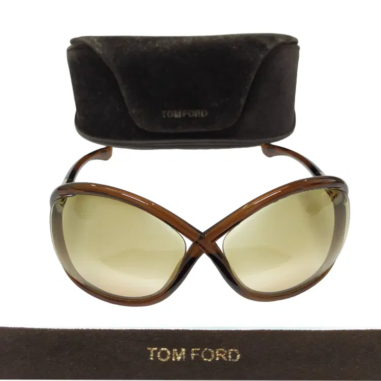 Tom Ford FT 0009 Whitney 692 Dark Brown Sunglasses-Hover-Image
