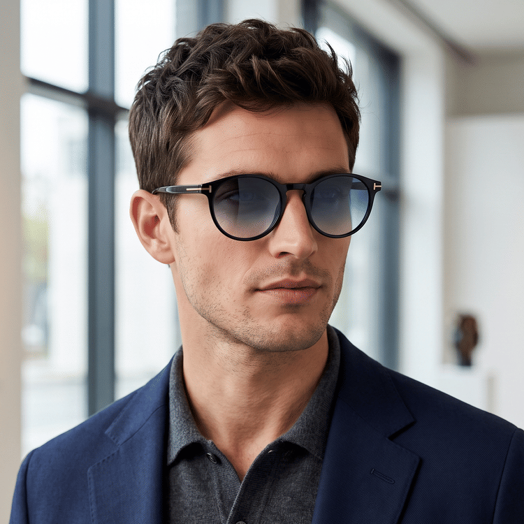 Tom Ford UV-Protected Round Sunglasses-Hover-Image