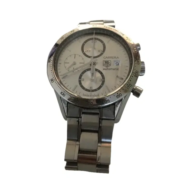 TAG Heuer Men's CV2017.BA0794 Carrera Swiss Automatic Silver Dial Watch-Hover-Image