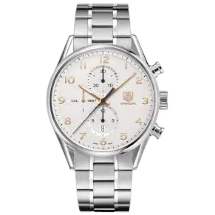 Tag Heuer Carrera Chronograph Automatic Silver Dial Men's Watch-Hover-Image