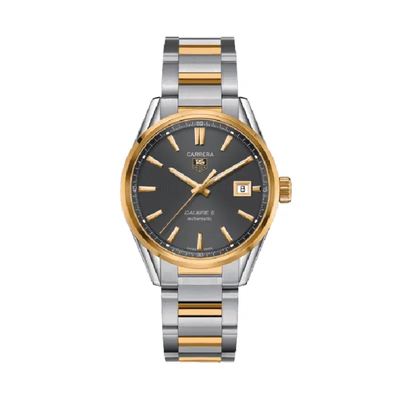 TAG Heuer Carrera Calibre 5 WAR215C.BD0783 Steel Yellow Gold Men's Watch (TAV Del)