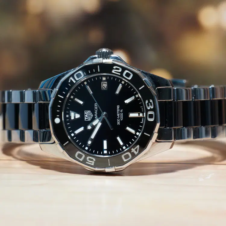 Tag Heuer Aquaracer Black Dial Ladies Quartz Watch-Hover-Image