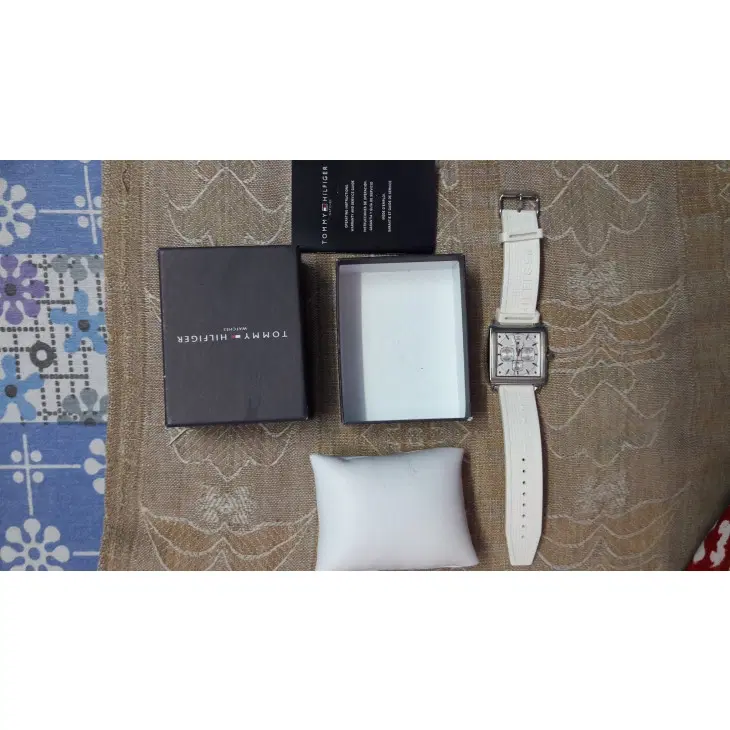 Tommy Hilfiger  White Square Dial Watch-Hover-Image