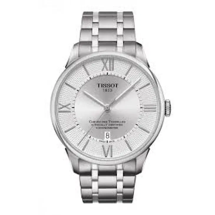 Tissot Chemin Des Tourelles Automatic Stainless Steel Silver Mens Watch