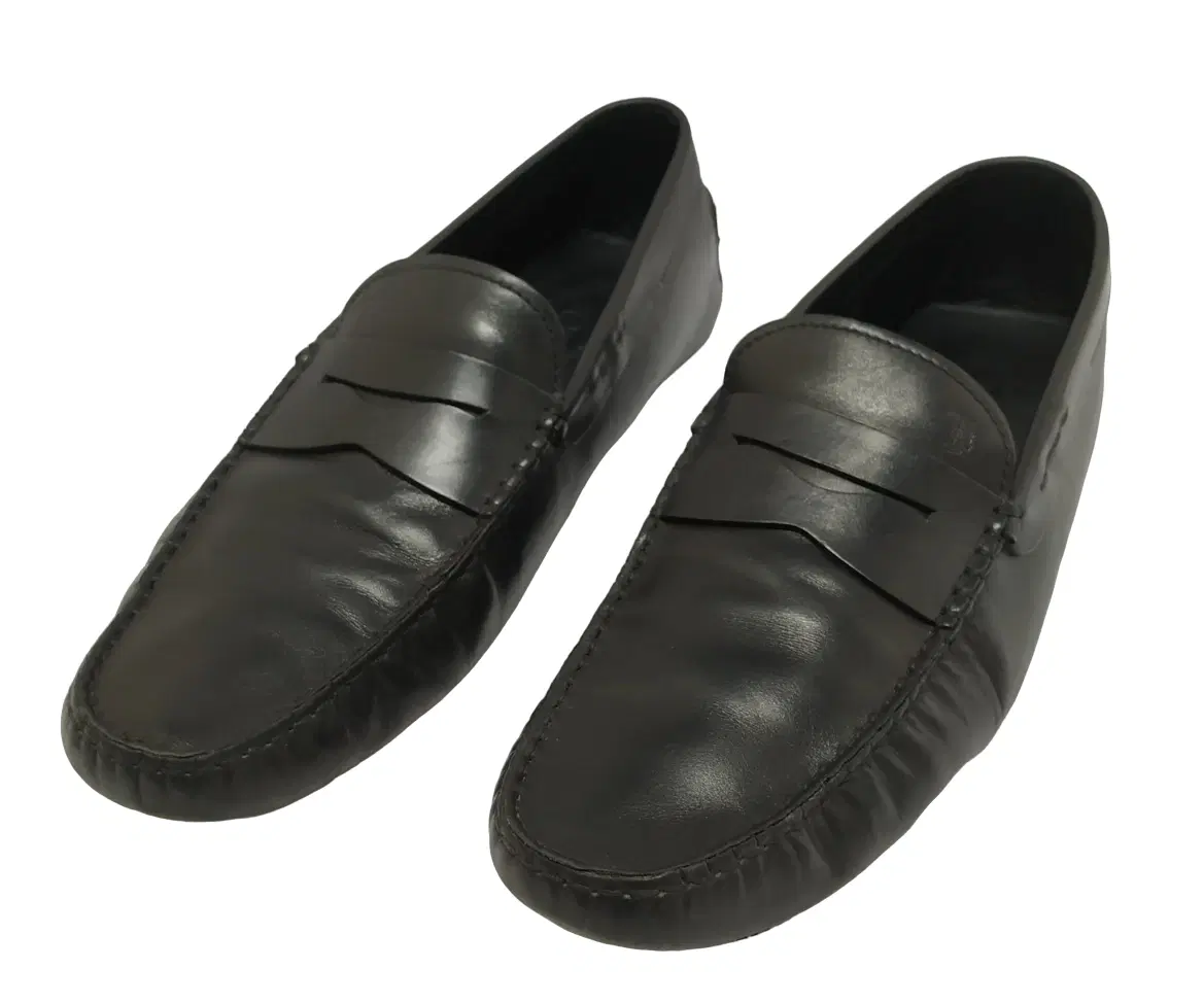 Size 10 - Tods Black Leather Penny Loafer