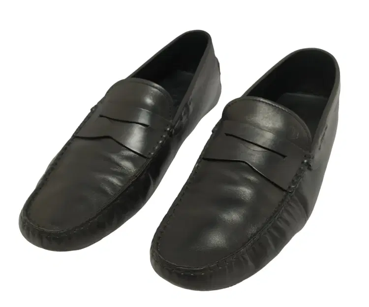 Size 10 - Tods Black Leather Penny Loafer-Hover-Image