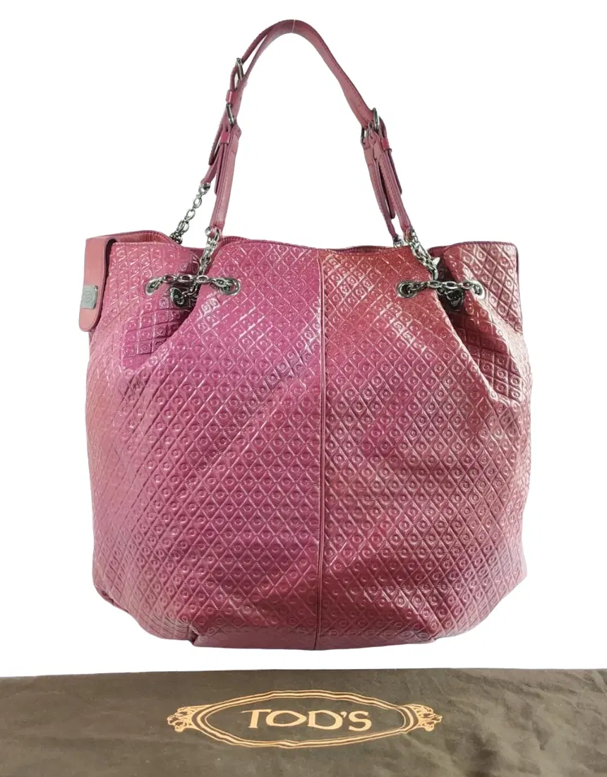 Tods Signature Leather Chain Tote