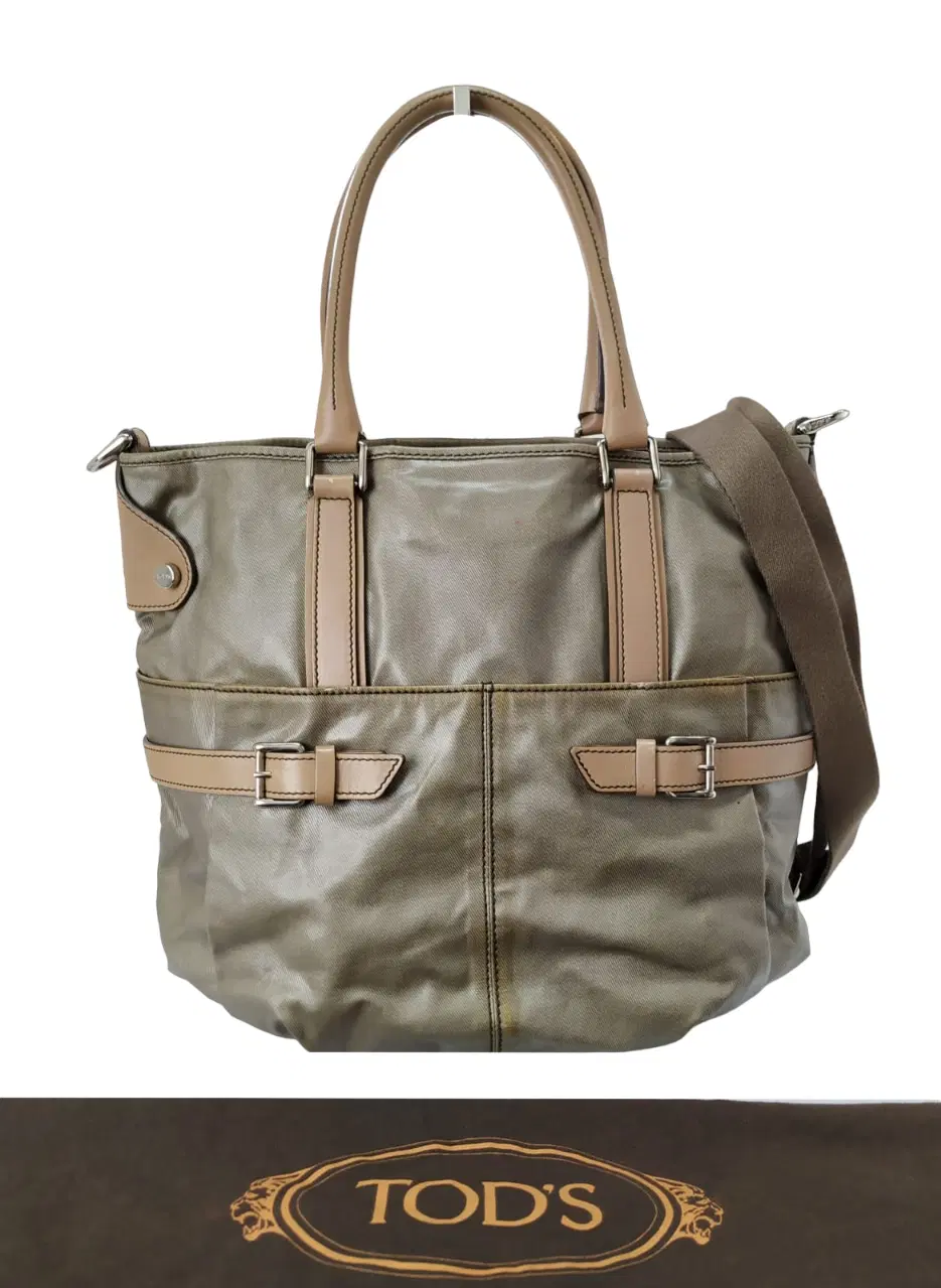 Tods Coated Canvas G-Line Sacca Satchel