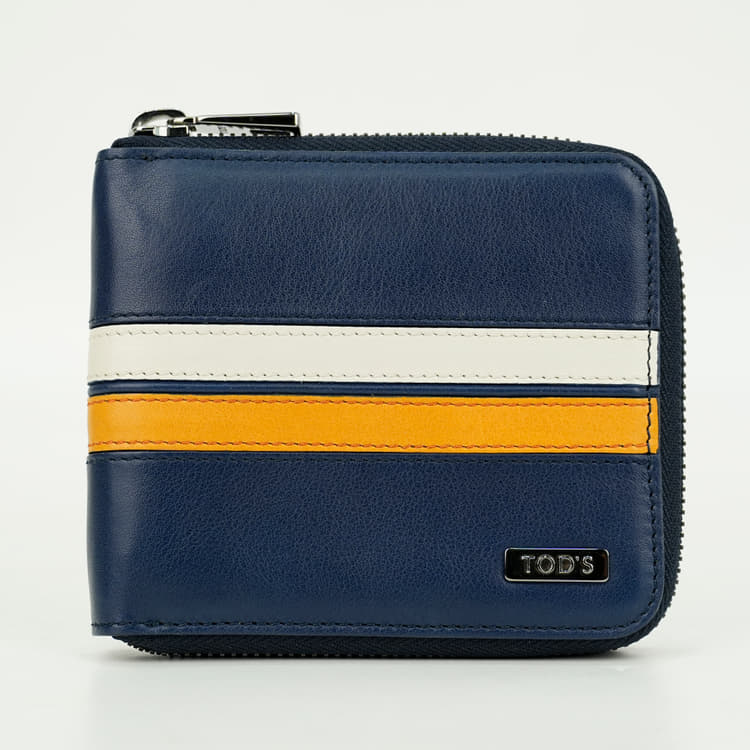 Tods Stripe Zip Around Wallet-Hover-Image