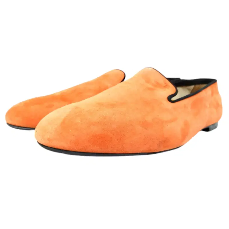 Tods Suede Smoking Orange Slippers