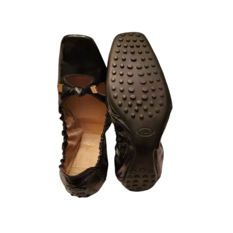 Tods bronze Degas ballet flat