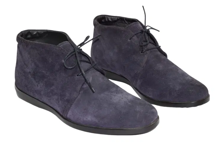 Size 37 - Tods Duck Ankle Boot Heels Suede-Hover-Image