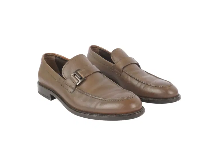 Size 7 - Tods City Gommino Single T Loafers In Leather-Hover-Image