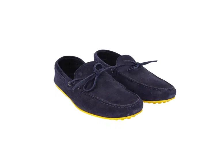 Size 9 - Tod's Gommino Black Suede Loafers-Hover-Image