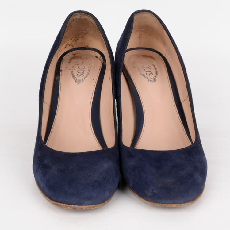Size 38 - Tods Blue Suede Pumps-Hover-Image