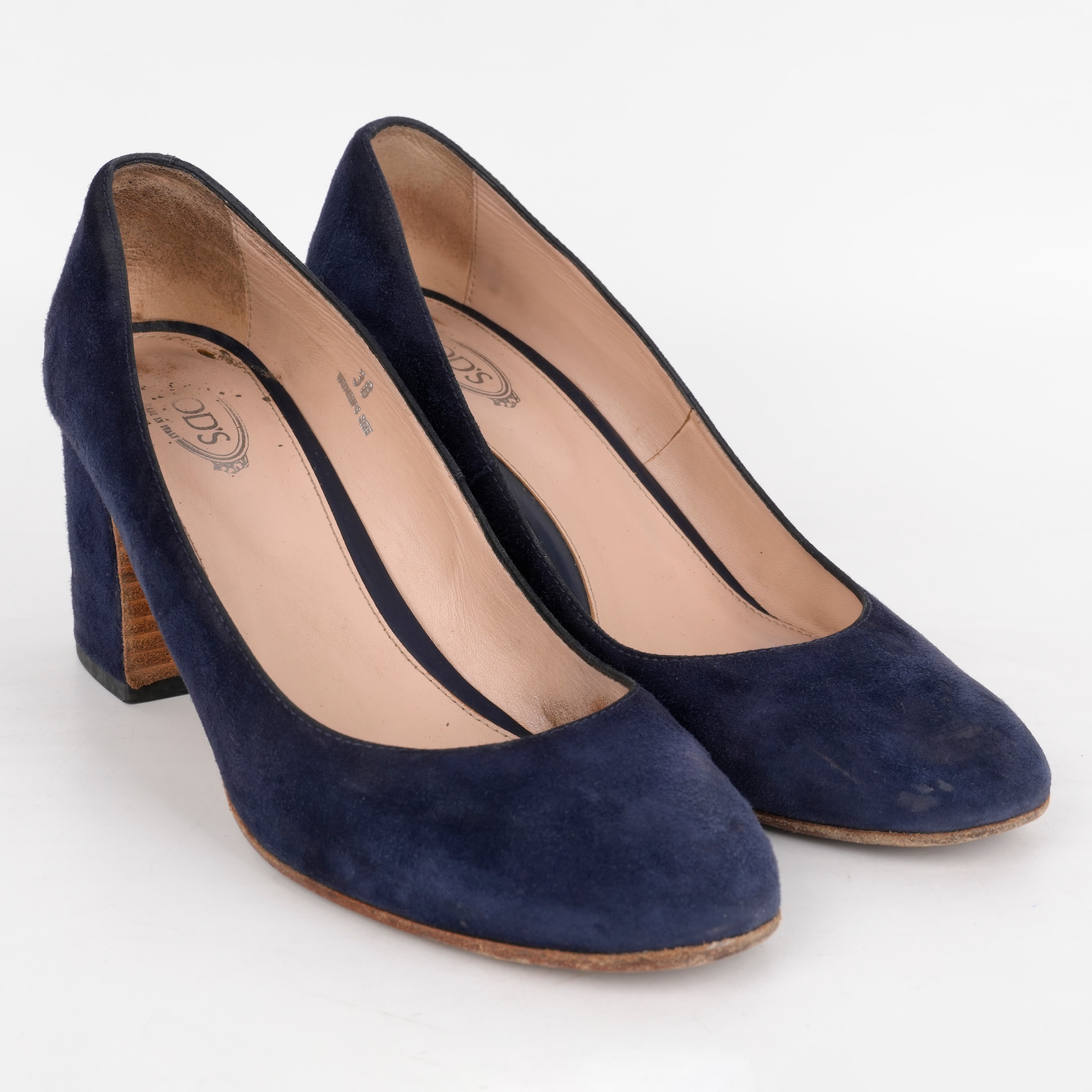 Size 38 - Tods Blue Suede Pumps