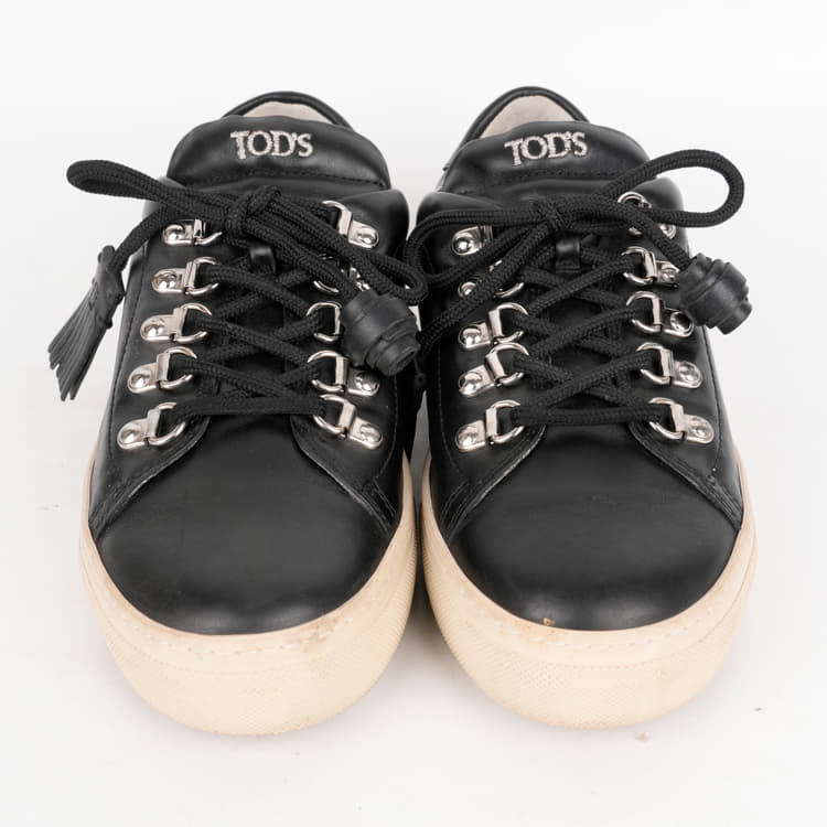 Size -38 - Tod's Leather Tassel Accents Sneakers-Hover-Image
