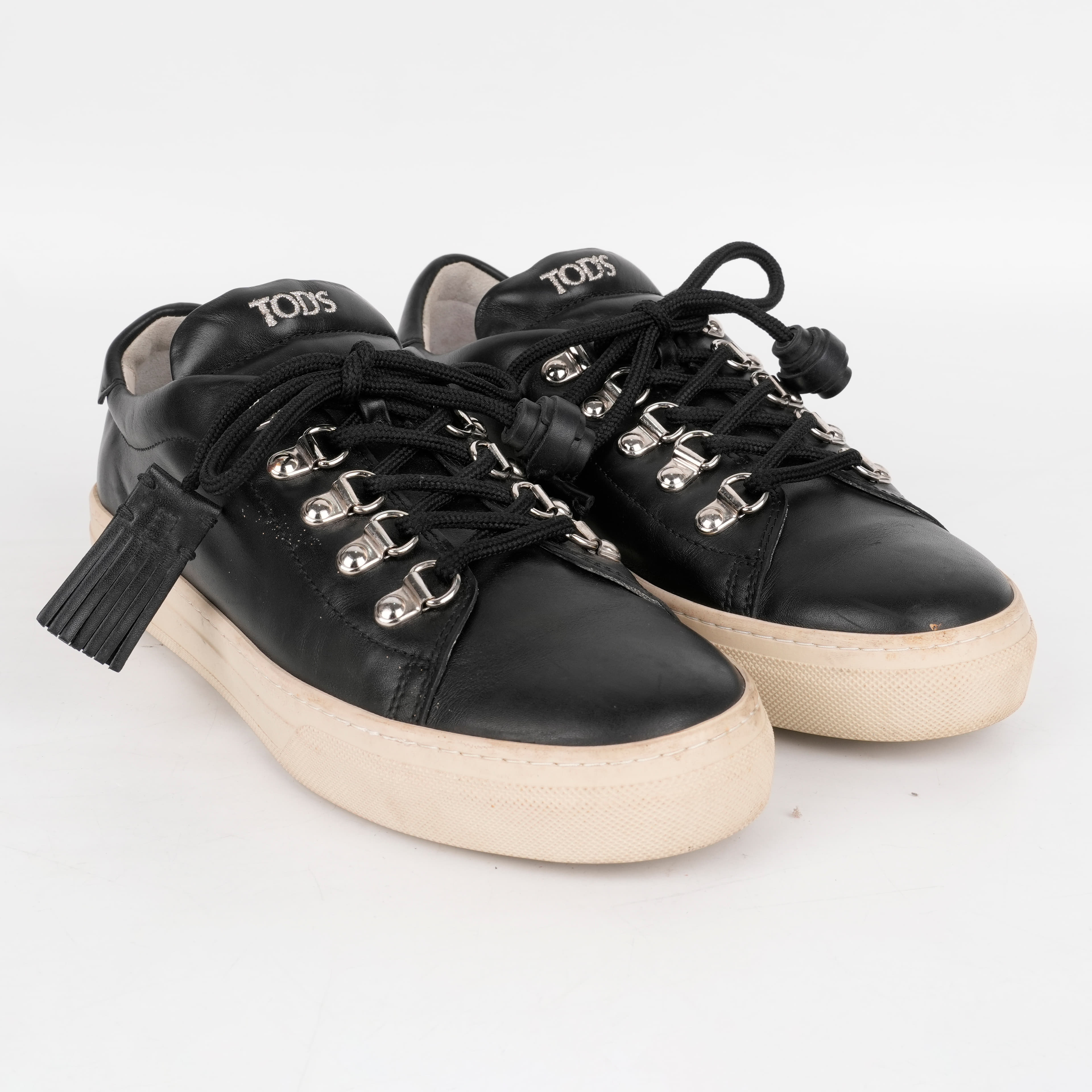 Size -38 - Tod's Leather Tassel Accents Sneakers