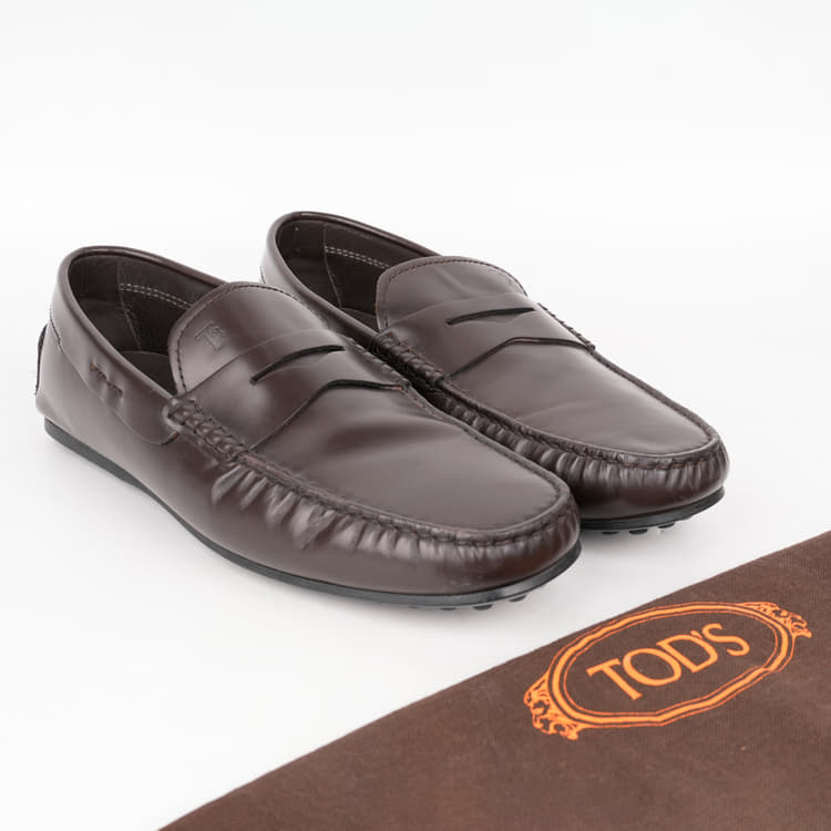 UK 7 - Tods City Gommino Driving Leather Loafers-Hover-Image
