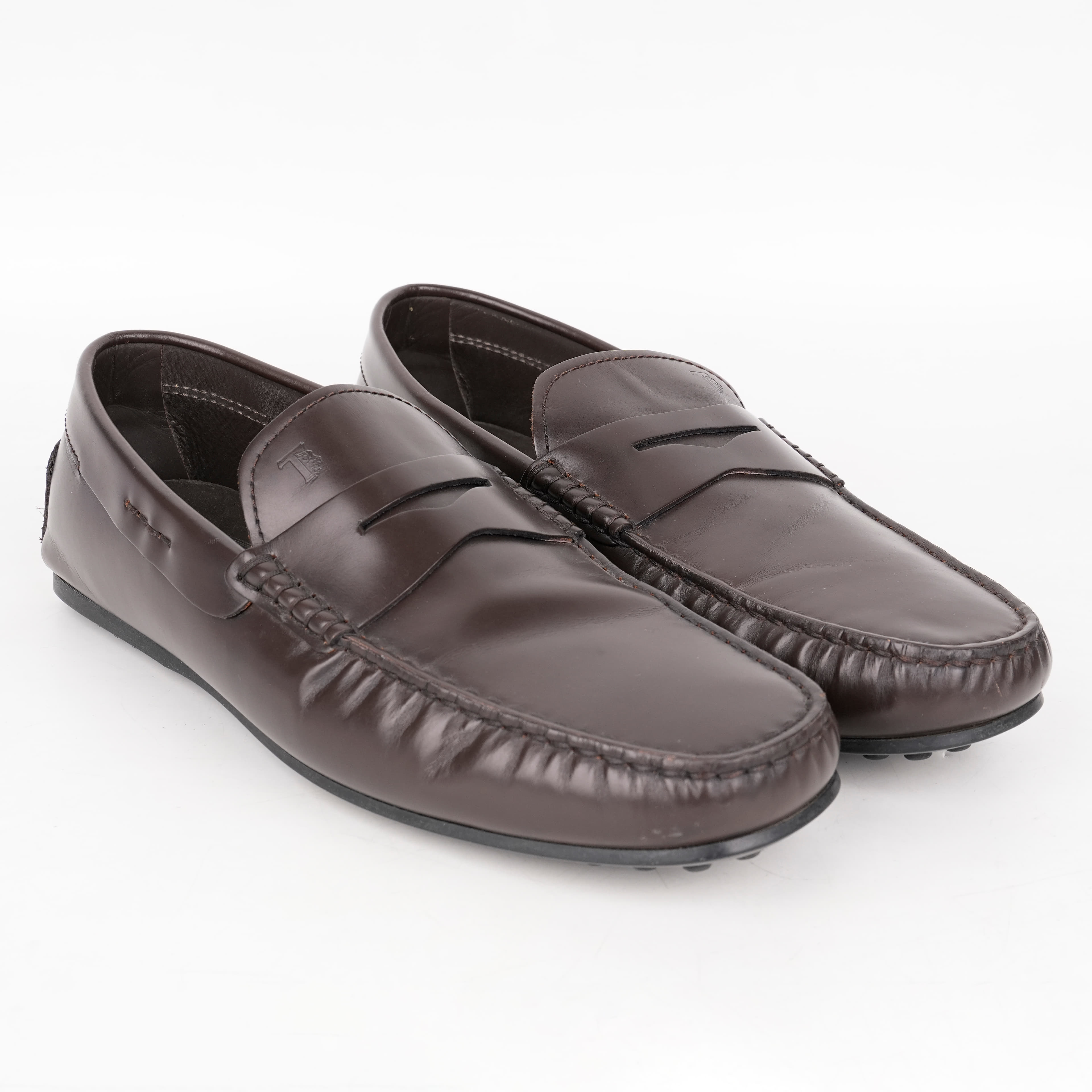 UK 7 - Tods City Gommino Driving Leather Loafers