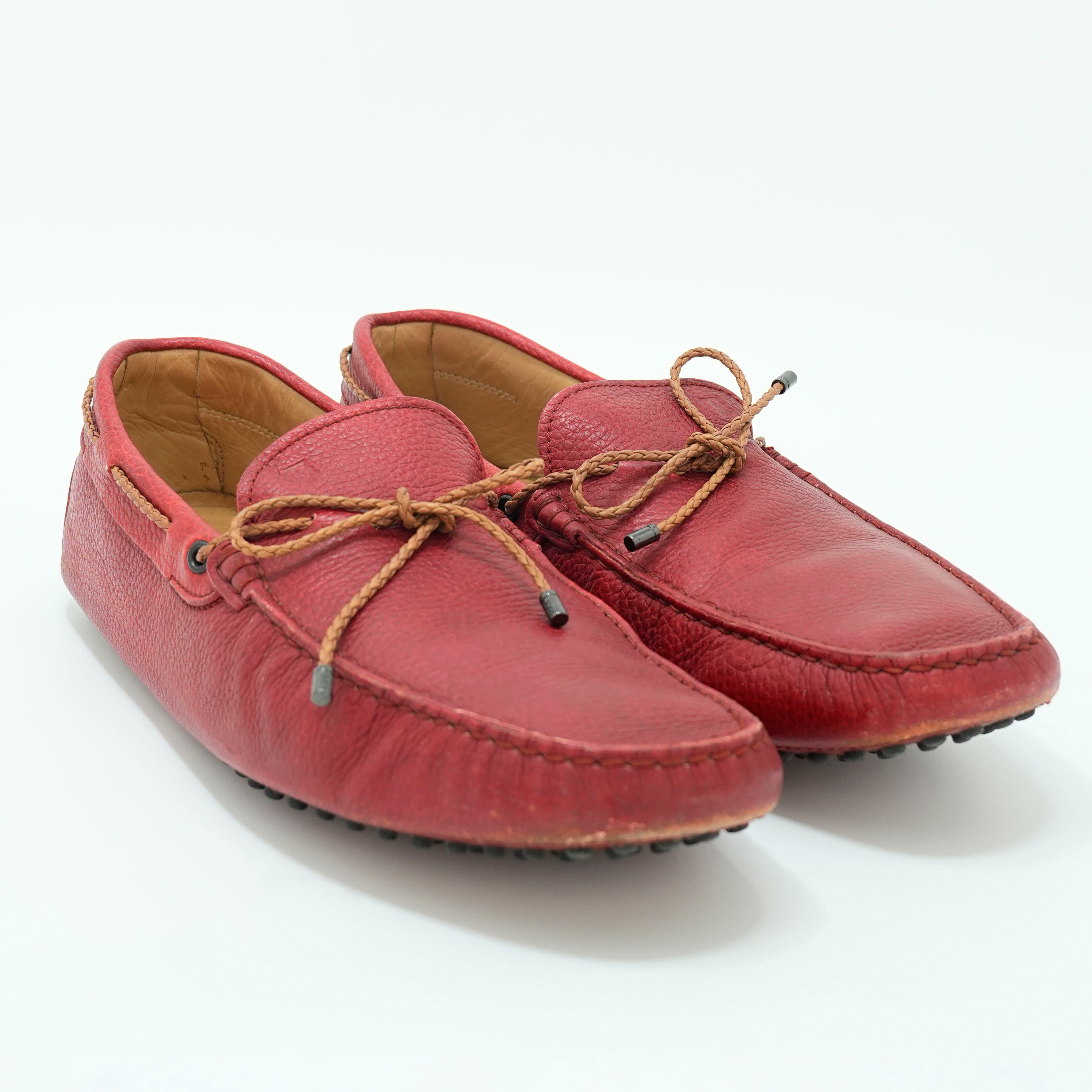 Tod's- Red Gommini loafers Ferrari Collection Size 10