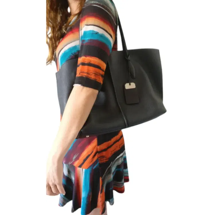 Tods BLack Leather Satchel Bag-Hover-Image