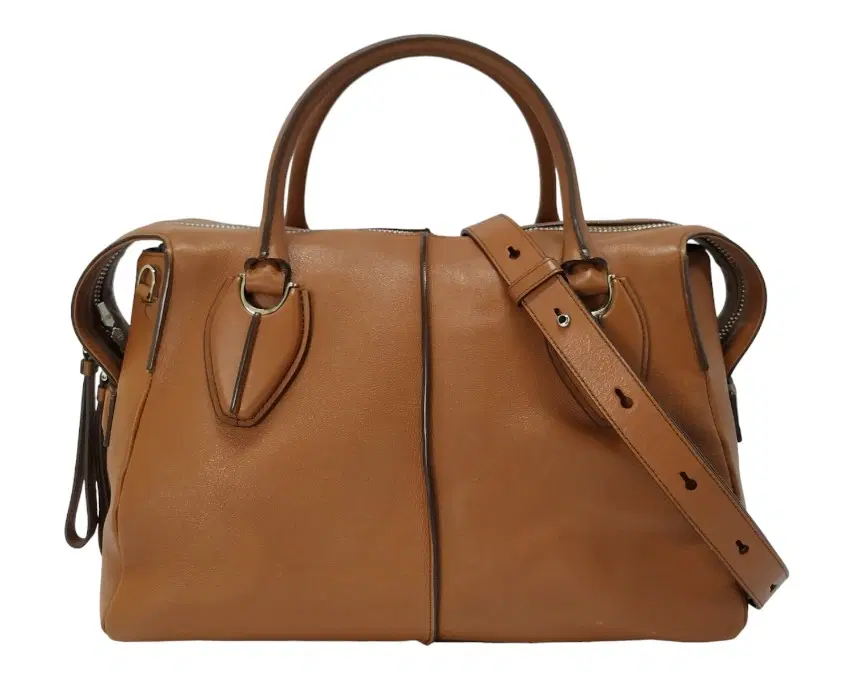 Tods Small D-styling Bag In Brown Calfskin Leather