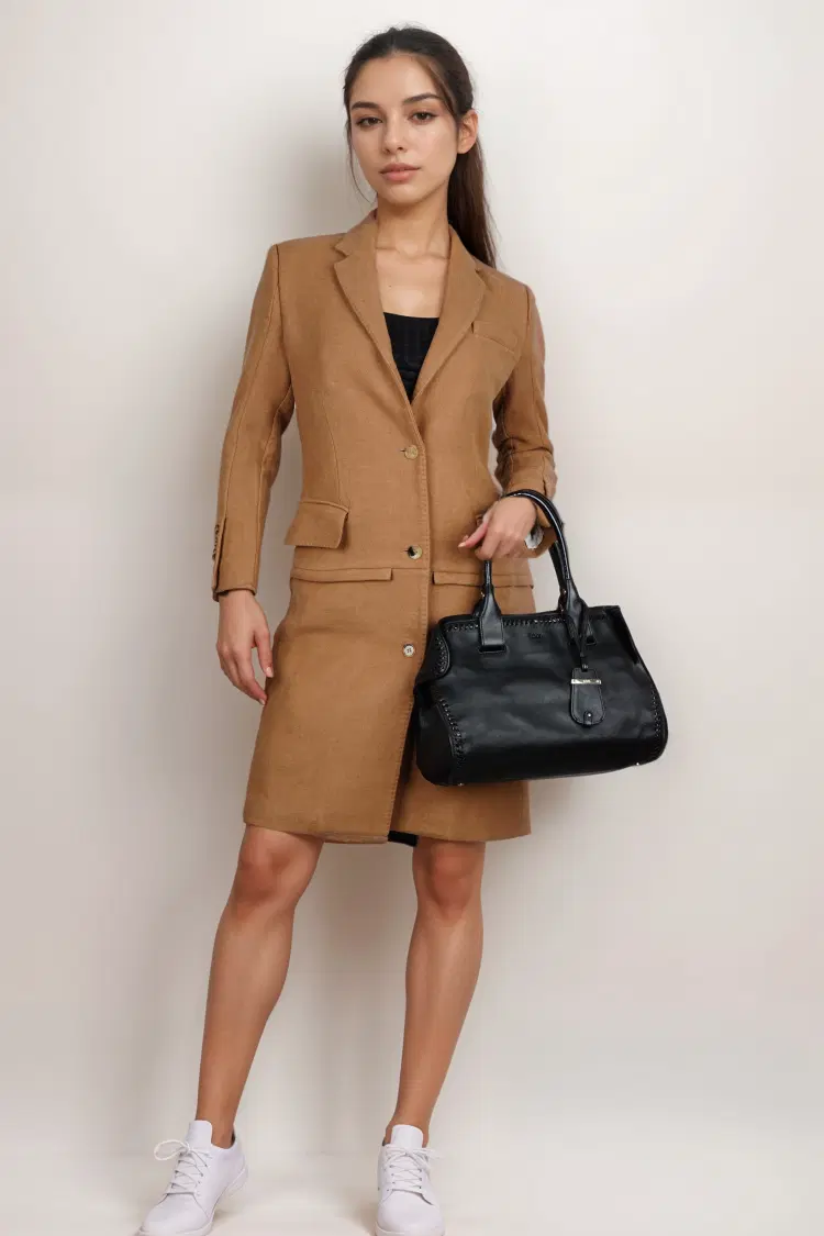 Tod's Black Leather Cape Shopper Tote-Hover-Image
