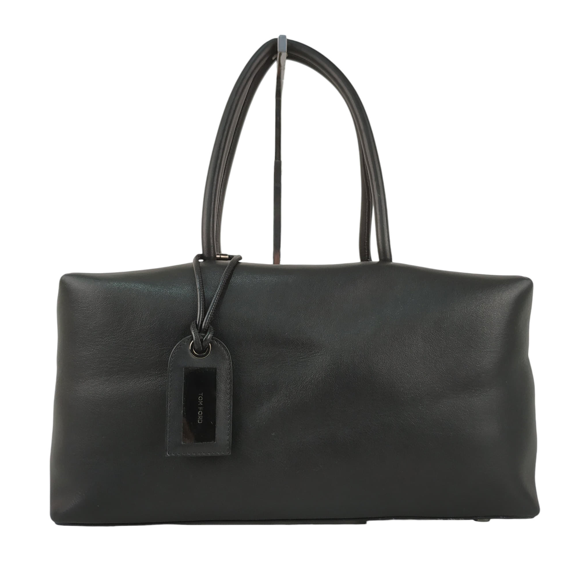 Tom Ford Black Leather Duffle Bag