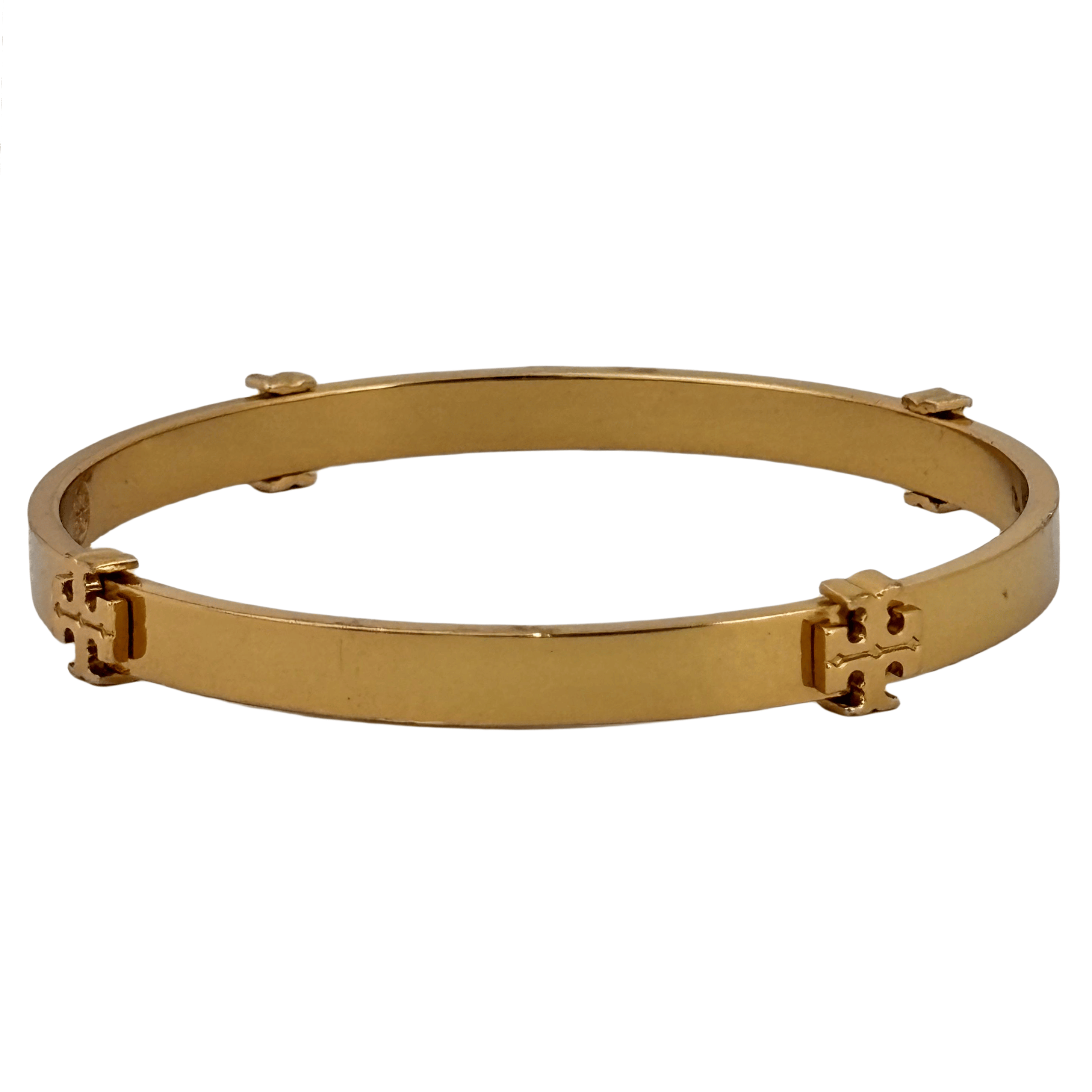Tory Burch Classic Logo Hinge Bangle