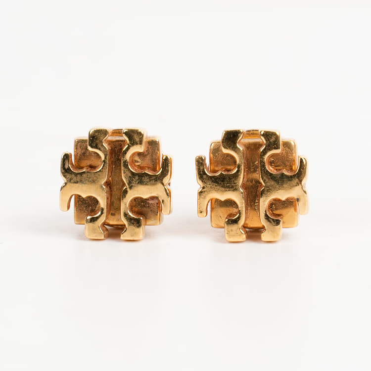Tory Burch Logo Small Gold Stud-Hover-Image