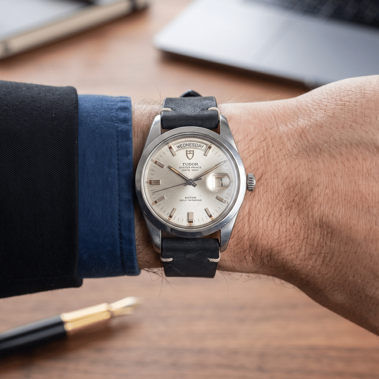 Tudor Prince Date Day 38 MM Silver Dial Steel Automatic Watch Ref No. 7017/0-Hover-Image