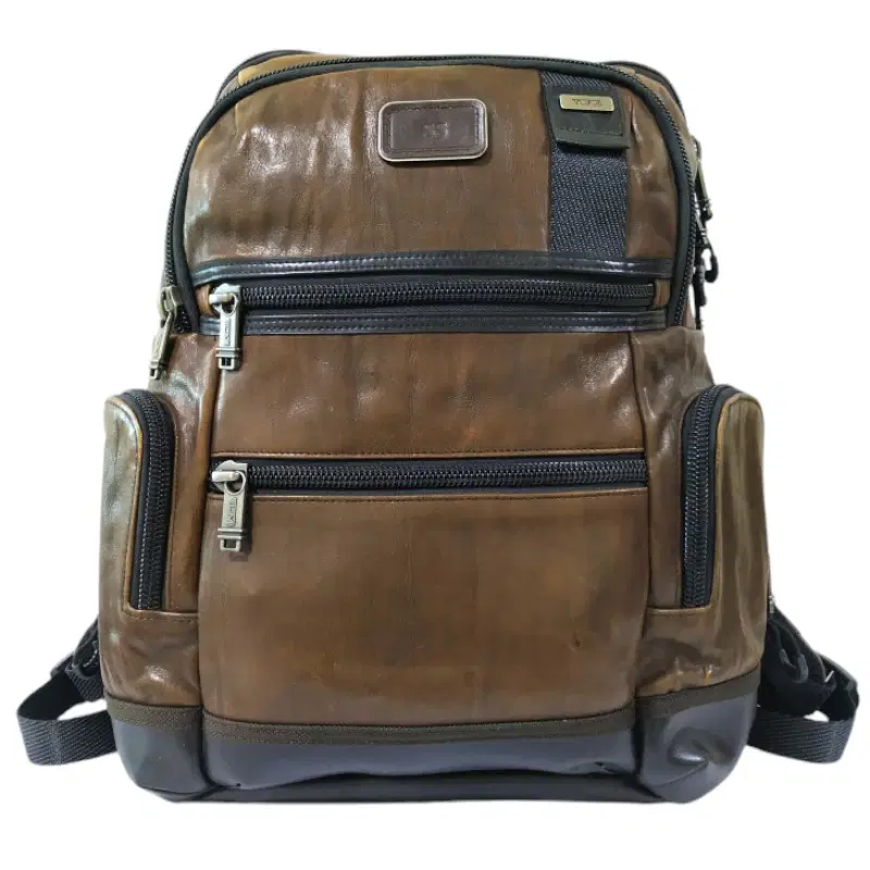 Tumi Alpha Bravo Knox Brown Leather Backpack