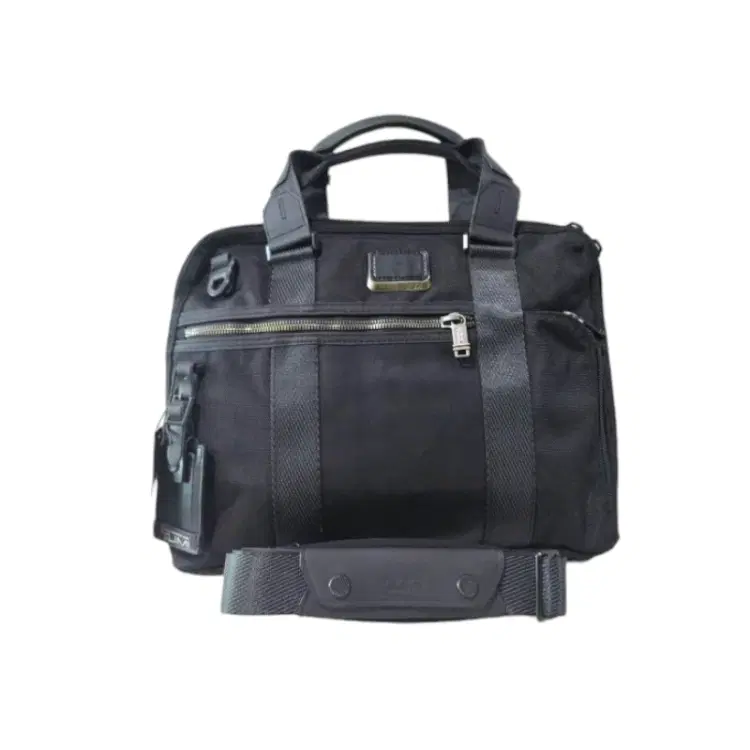 Tumi Black Alpha Bravo Charleston Compact Briefcase-Hover-Image