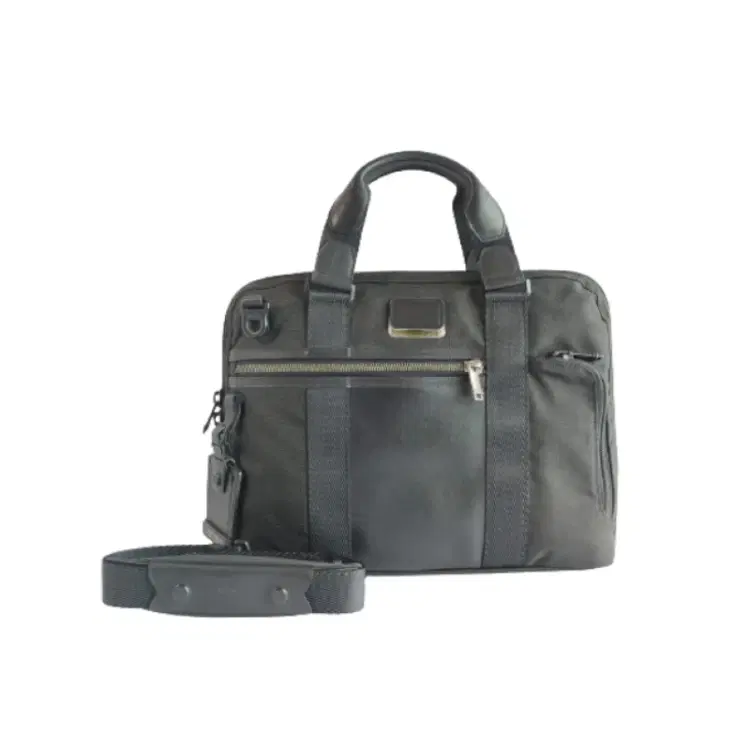 Tumi Black Alpha Bravo Charleston Compact Briefcase-Hover-Image