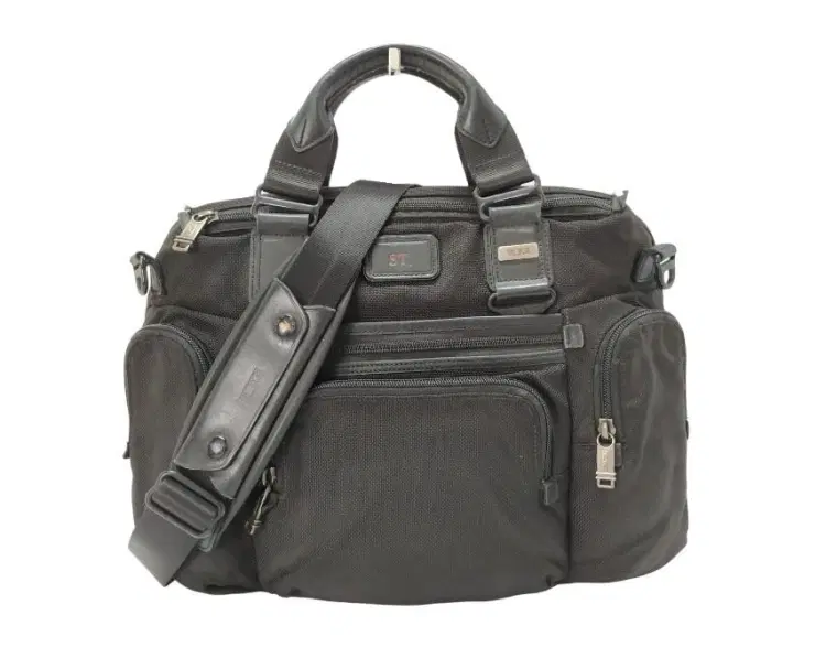 Tumi Alpha Bravo Slim Briefcase - Black-Hover-Image