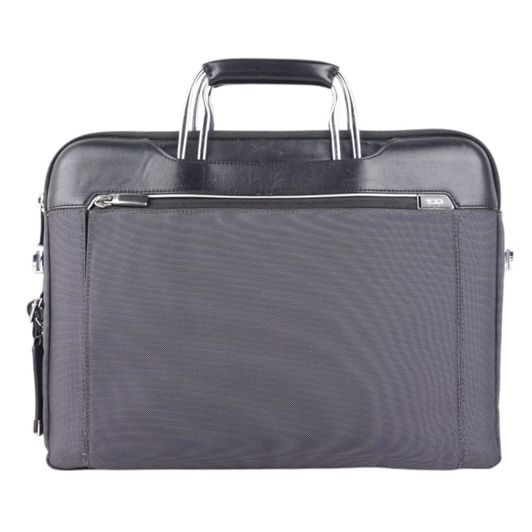 Tumi Black Arrive Business Halifax Portfolio Laptop Brief-Hover-Image