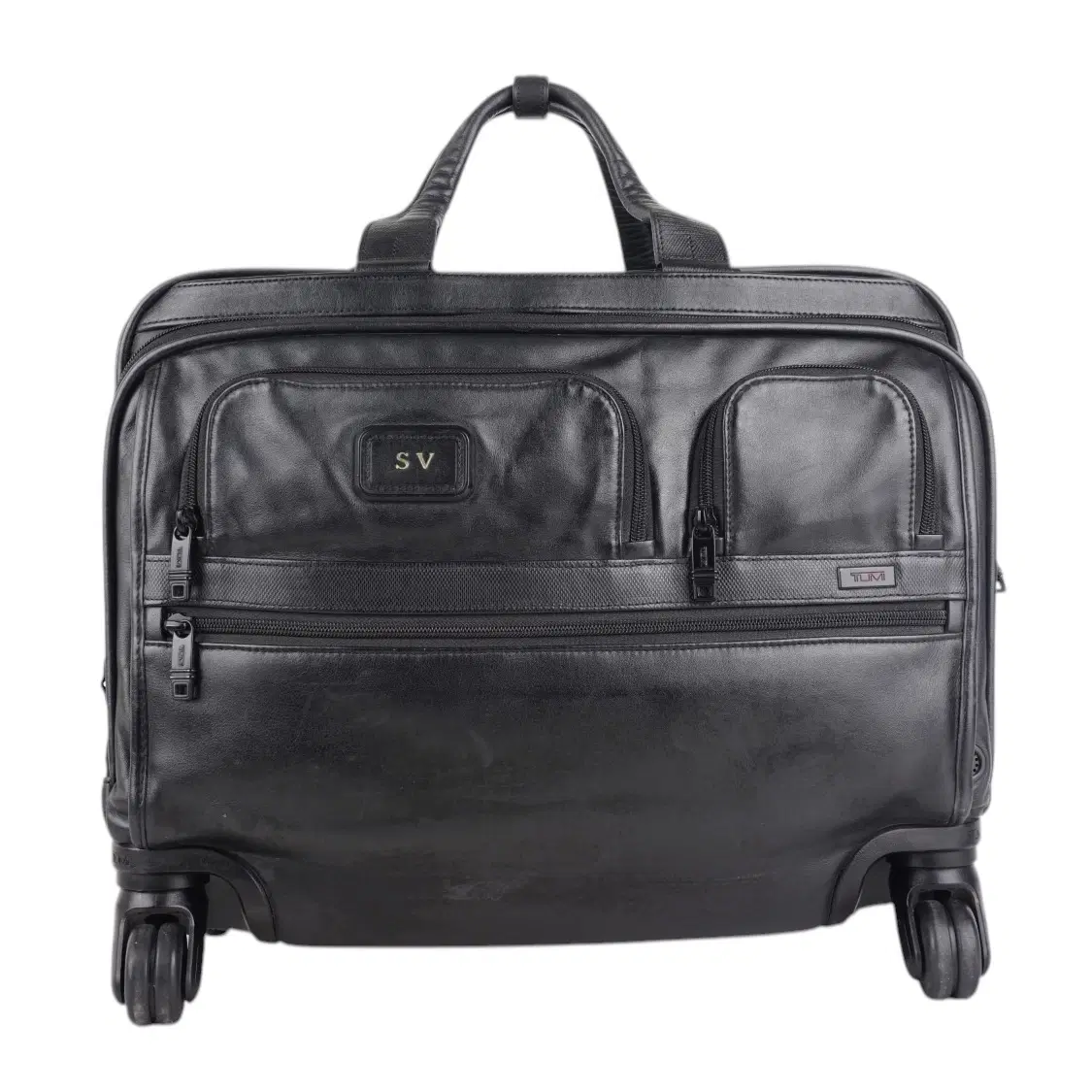 Tumi Deluxe 4 Wheeled Laptop Case Brief Leather - Luxepolis India
