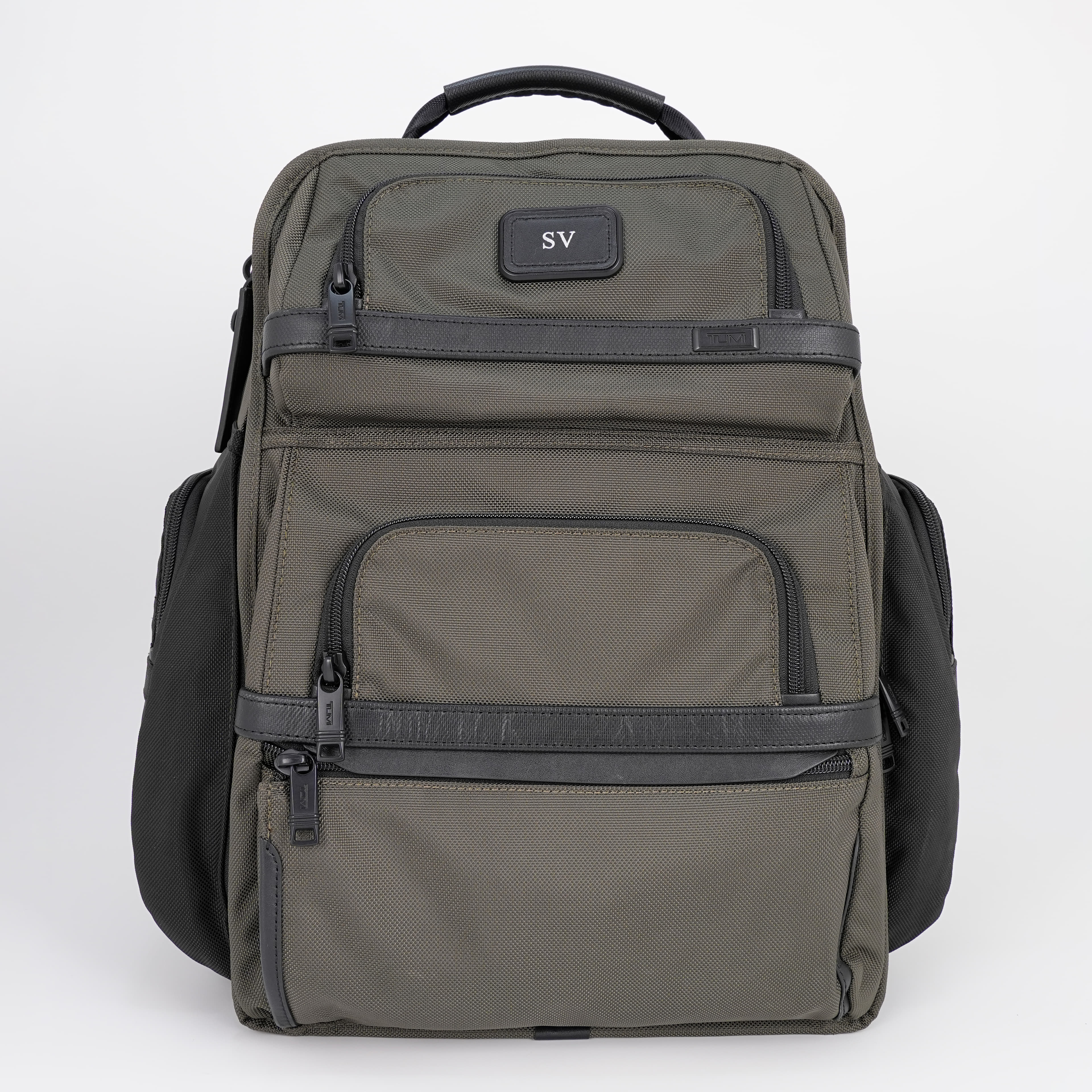 Tumi Alpha Brief Backpack in Olive Green