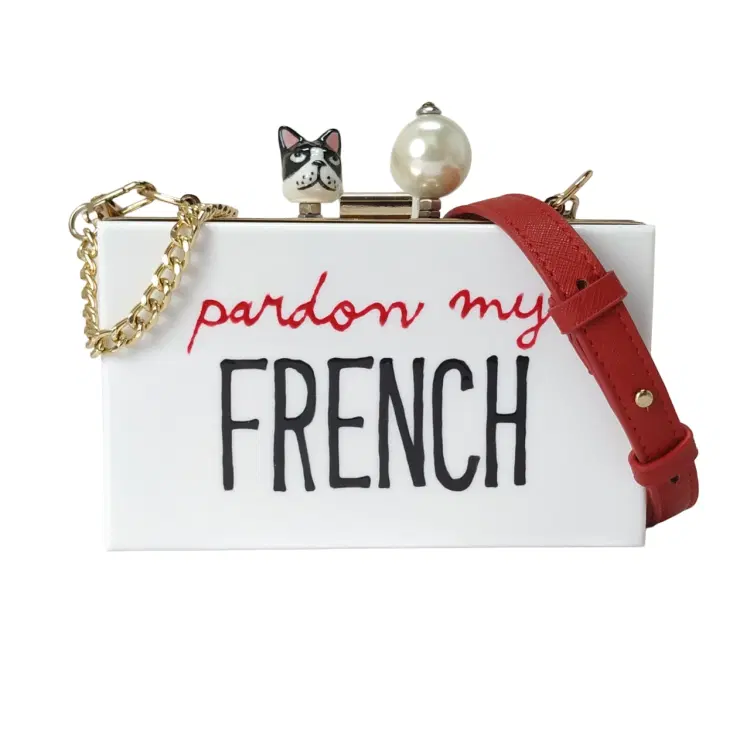 CECILIA MA Pardon My French Clutch-Hover-Image