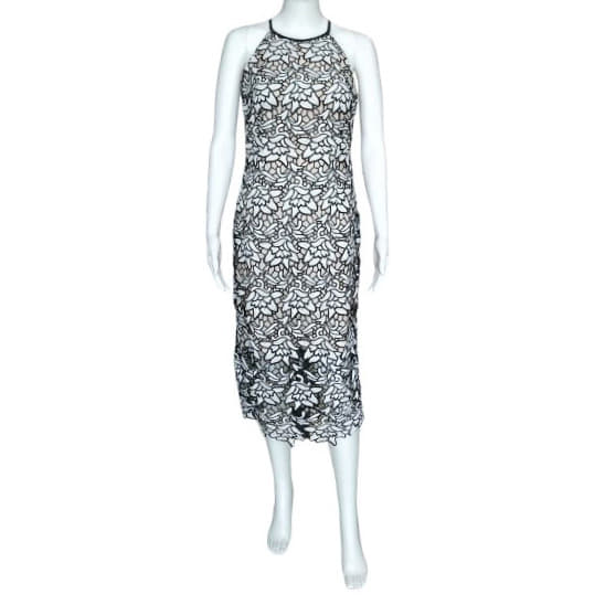 Keepsake Black/White Lace Dress