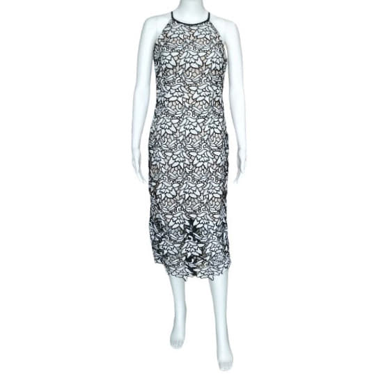 Keepsake Black/White Lace Dress-Hover-Image